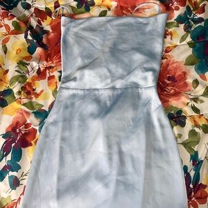 Fashion Nova Backless Baby Blue Mini Dress in a Small